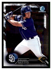 2016 Bowman Draft Chrome #BDC-185 MICHAEL GETTYS San Diego Padres ~B8U