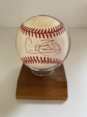 Cecil Fielder Autographed Baseball on Official MLB Batting Practice Ball - Image 1 of 2