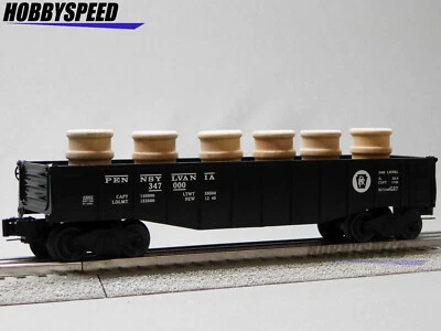 LIONEL PENNSYLVANIA GONDOLA W/WOOD BARREL LOADS PRR O GAUGE car 2423050-G NEW - Image 1 of 4