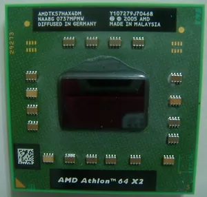AMD Athlon™ 64 X2 1.90 GHz TK-57 CPU Mobile Processor AMDTK57HAX4DM socket S1 - Picture 1 of 1