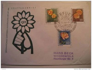 DDR Germany Flora Flower Fleur Pink Rose Dhalia Tulipes Bot � Nica Botanical - Picture 1 of 1