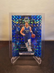 Luka Doncic 2022-23 Panini Mosaic BLUE REACTIVE # 1 SP Retail Exclusive MAVS!