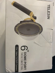 Telesin 6" Dome Port Waterproof Housing Case. For GoPro Hero 8 Camera New - Picture 1 of 3