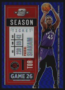 2020-21 Panini Contenders Optic Blue #86 Pascal Siakam /99