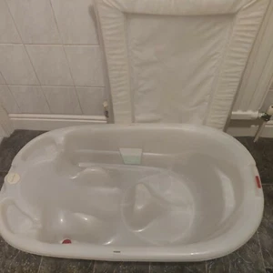 Mamas & Papas Acqua Bambino Two stage baby Bath-pearl white - Picture 1 of 4