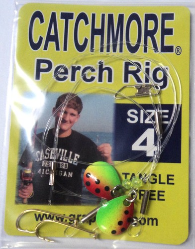 Handmade Tangle-Free Perch Rigs With #6 Carlisle Hooks - 12 Color Options, Freshwater 5 thumbnail image