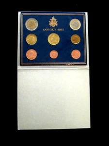 2002 Vatican rare official FIRST official set 8 euro coins UNC John Paul II - Picture 1 of 3