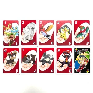 Rare UNO Pocket Monsters XY Pokemon card Nintendo Japanese Red 10 cards - Picture 1 of 18