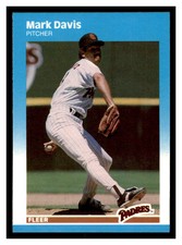 1987 Fleer Update #U-21 MARK DAVIS San Diego Padres ~B1T