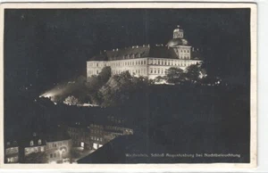 Weissenfels Schloss Augustusburg  bei Nachtbeleuchtung Fotokarte H.Gebhardt 1929 - Bild 1 von 2