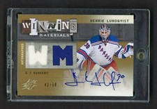 2009-10 SPx Winning Materials Autographs  Henrik Lundqvist 42/50  10730
