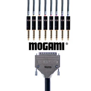 Telaio D-Sub | da DB25 a Jack TRS Oro Maschio Rean | 8 vie | bilanciato | Mogami 1 metro - Foto 1 di 9