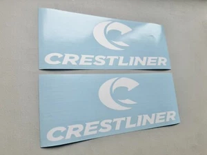 Crestliner Boats Decals SET OF 2 Vinyl Decal Stickers - Picture 1 of 5
