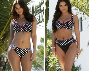 Pour Moi Sea Breeze Padded Halter Top, Underwired Top, Fold or Tab Bikini Brief - Picture 1 of 13