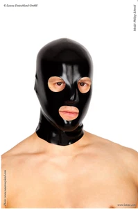 2. Maschera uomo anatomica lattice Wahl, aperture occhi/naso/bocca, nero - Foto 1 di 3