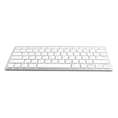 Wireless Keyboard Mini 78 Keys Ultra Thin Portable White Computer Keyboards  - Image 1 of 4