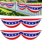 2 Pack 4th of July Decorations, 8.9 x 2.5 Feet Patriotic Bunting Banner, Amer...