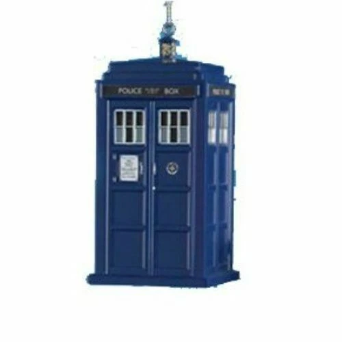 Kurt Adler 4.5-inch Doctor Who Tardis Blow Mold Plastic Ornament Blue 1