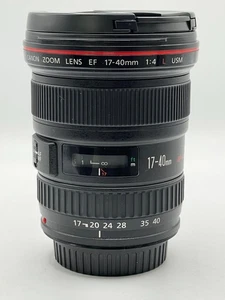 LENTE CANON EF 17-40mm 1:4L USM - E F 17-40 mm f/4.0 L - BUENO - Imagen 1 de 8