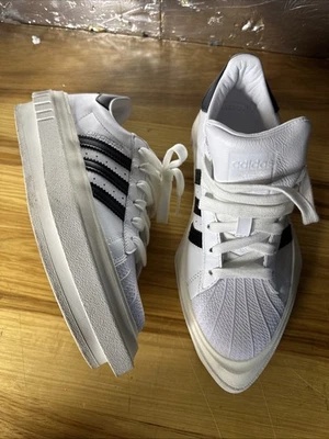 Adidas Ivy Park X Superstar Platform Beyonce Cloud White Size 8 Shoes FY7730 - Image 1 of 4