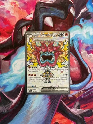 Pokémon TCG Hearthflame Mask Ogerpon ex 192/167 Twilight Masquerarde Ultra Rare - Image 1 of 2