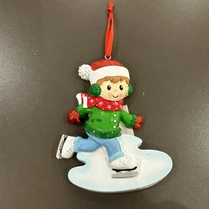 İce Schlittschuh Junge personalisiert Weihnachtsschmuck Polar X - Bild 1 von 3