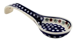 Polish Pottery 12" Large Spoon Rest - Handmade by Zaklady Boleslawiec Poland - Picture 1 of 4