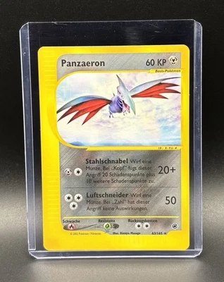 Pokémon Karte Panzaeron Expedition Flug Stahl Deutsch Rare Non Holo Basis Luft 1 - Bild 1 von 4