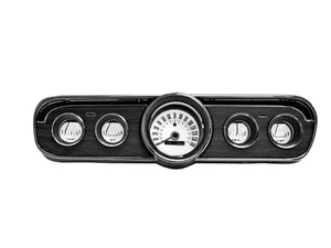 5pc Mustang White Face Gauge Appliques 1966 66 Coupe Convertible Fastback - Picture 1 of 3