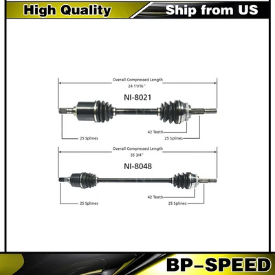 Juego de 2 ejes delanteros TrakMotive CV para Nissan NX Sentra 200SX FWD 1991-99 Foto 1 de 4