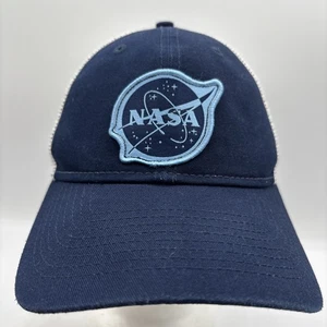 NASA New Era 9Forty Unisex Azul Marino/Blanco Malla SnapBack Camionero Sombrero OSFM - Imagen 1 de 8