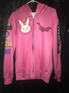Junk Over watch Pink Unsex Nerf D.A Hoodie Zip Up - Picture 1 of 4