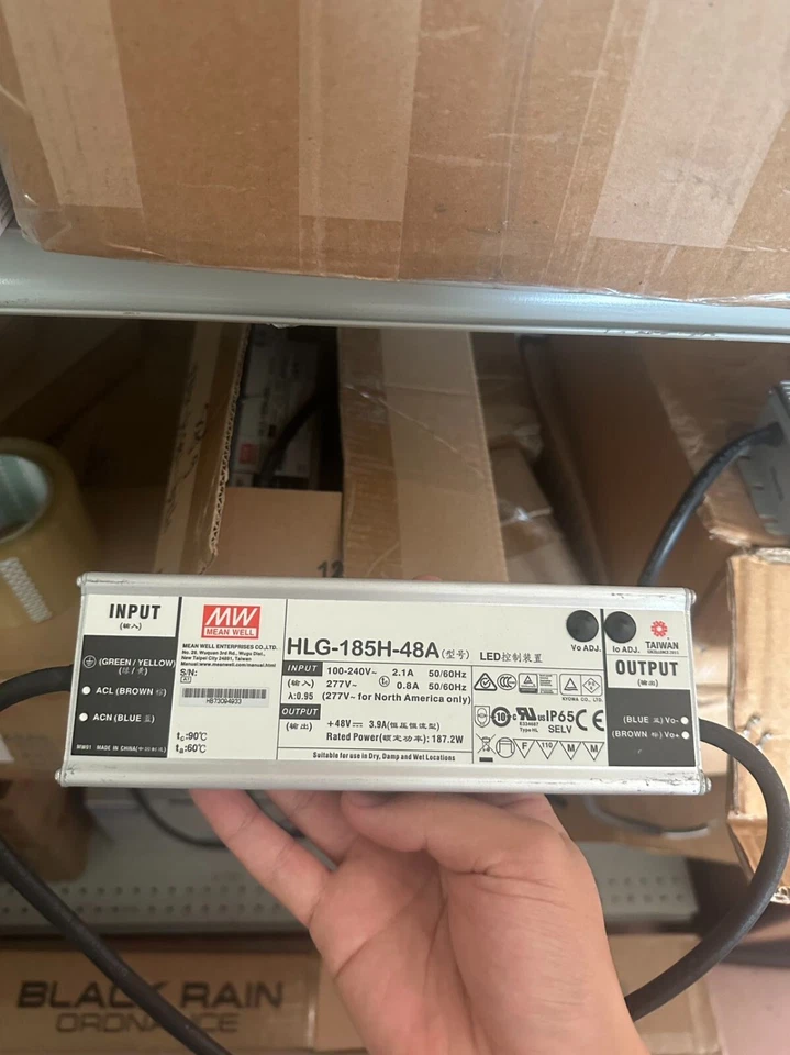 Mean WEll HLG-185H-48A LED Driver, 100-240VAC - Image 1 of 1