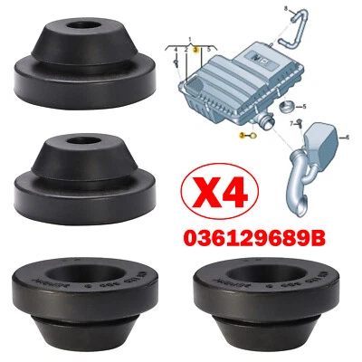 4x Air Filter Cleaner Buffer Rubber Cover Mount For SKODA FABIA KODIAQ OCTAVIA - Image 1 of 4