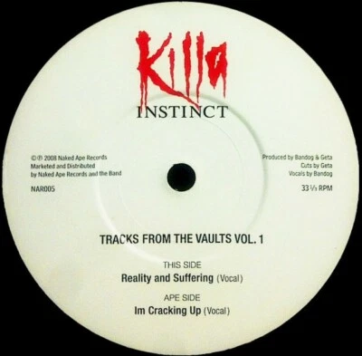 Killa Instinct ‎– Tracks From The Vaults Vol.1 7" (Britcore from the UK) - Bild 1 von 2