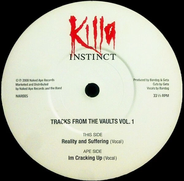 Killa Instinct ‎– Tracks From The Vaults Vol.1 7" (Britcore from the UK) - Bild 1 von 2