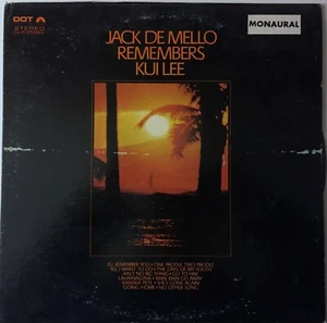 Jack De Mello ‎– Jack De Mello Remembers Kui Lee LP Vinyl 1966 JAZZ Record PROMO - Picture 1 of 2