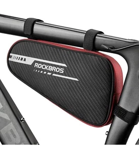 ROCKBROS Bolsa Triángulo Bicicleta Marco Bolsa Reflectante Debajo Superior Tubo Bolsa de Almacenamiento 1.2L - Imagen 1 de 1