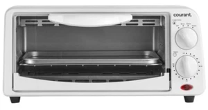 Courant TO621W Compact 2-Scheiben Toaster Backofen, Toast, Backen, Grillen, weiß - Bild 1 von 5