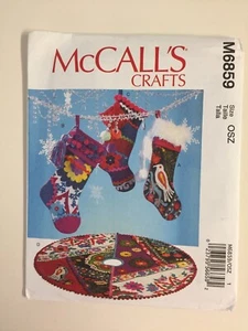 McCall's Crafts - Christmas Stockings & Tree Skirts Uncut Pattern - M6859 ©2013 - Picture 1 of 3