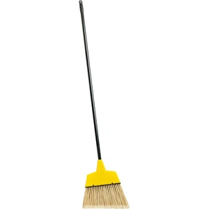 Broom Long Steel Handled Sweeper Sweeping Brush Floor Cleaning Kitchen 12"x54.5" - Picture 1 of 2