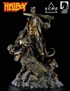 Acme Studio Dark Horse Mike Mignola Hellboy (Faux Bronze) Statue New XM Studios - Picture 1 of 9