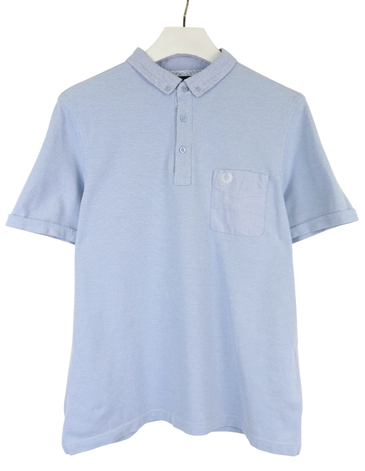 Fred Perry Slim Fit Camiseta Hombre XL Manga Corta Medio Botón Cuello de Polo - Imagen 1 de 4
