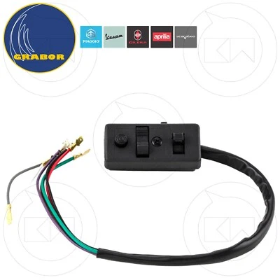 GRABOR DEVIATORE INTERRUTTORE COMMUTATORE LUCI DEVIO-LUCI PIAGGIO VESPA 50 SPECIAL