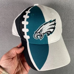 Philadelphia EAGLES Baseball Hat Cap Reebok Adjustable NFL Hook & Loop White - Picture 1 of 8