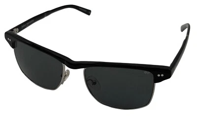 John Varvatos Mens Black Plastic Sqaure Sunglass Smoke Lens  V606  - Image 1 of 4