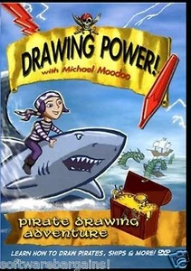 DRAWING POWER! With MICHAEL MOODOO:   PIRATE DRAWING ADVENTURE. DVD.  SHIPS FREE - Picture 1 of 2