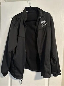 United States Olympic Committee Warm Up Track Jacket Size Large Zip Up Team USA - Picture 1 of 4