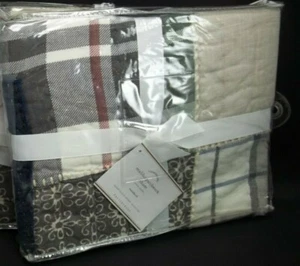 Pottery Barn Malibu Patchwork Sham Standard Quilted Blue #1295 - Picture 1 of 1
