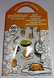 SANRIO GUDETAMA THE PIZY EGG STICKER CONFEZIONE VARIETÀ 10 fogli (100+) - Nuovo - Foto 1 di 2